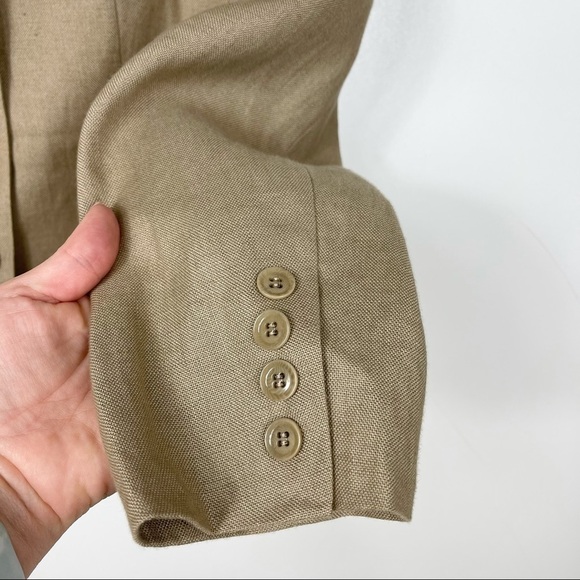 Talbots Irish Linen Beige Blazer - Picture 8 of 13